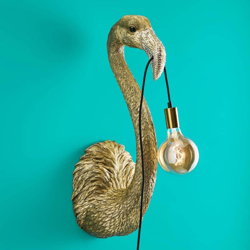 Tiffany Lampa Ścienna złota, 26.5 X 24.5 X 71.5 cm